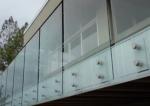Decorative Clear Laminated Safety Glass , 0.76PVB+6mm Glass Tempered Glass