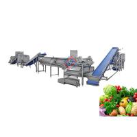 Buy cheap Commercial Fruit Vegetable Washer Machine , Vegetables Processing Line product