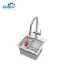 Buy cheap SUS304 stainless steel single bowl sink commercial topmount handmade house kitchen sink from wholesalers