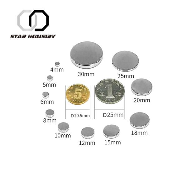 China N52 Magnet Manufacturer , Ultra Strong N52 Neodymium Magnet Disc round all