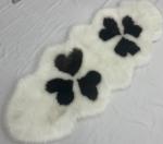 65x180 Plush Faux Sheepskin Carpet White Fur Rug
