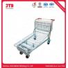 Buy cheap 60L 2 Tier Cart On Wheels 5 Inch PU Wheels Chrome Plate from wholesalers