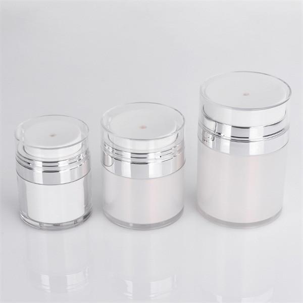Buy cheap White Eco Friendly Airless Cosmetic Bottle Packaging Refillable Skincare 50ml from wholesalers