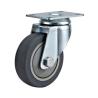 Buy cheap medium duty 5" thread grey TPR caste, 125mm TPR castors,Rueda from wholesalers