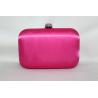 Buy cheap Colorful Custom Sparkly Clutch Bag , Small Crystal Closure Satin Bridal Purse from wholesalers