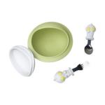 Customized Silicone Baby Feeding Set Food Grade Bib And Bowl Set With Spoon