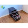 Buy cheap Anti Tilt Designs Fashional Mobile Pedestal Cabinet 3 Drawer Gooseneck Metal Steel from wholesalers