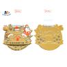 Buy cheap 3D Mold 70*3MM Santa Claus Die Casting Zinc Alloy Medal from wholesalers