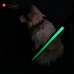 Led Flashing Strong Large Long Nylon Dog Leads , Glow In The Dark Dog Leash