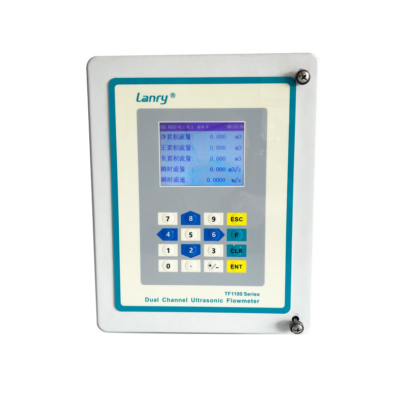 0.5% accuracy dual channel clamp on ultrasonic flowmeter for beverage factory