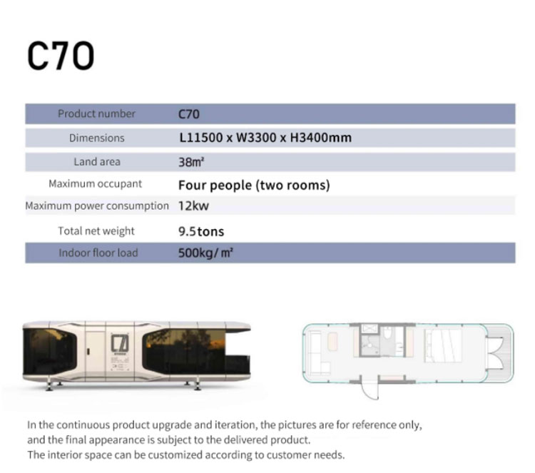 Prefab Portable Mobile House with Online Technical Support and Space Capsule House