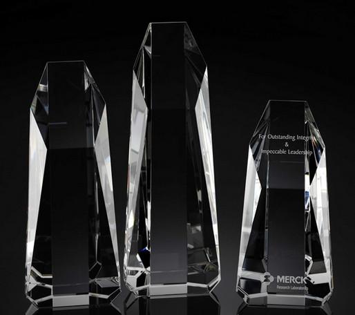 Buy cheap excalibur crystal tower award/3d laser engraving tower crystal award/tower crystal trophy from wholesalers
