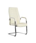 Unique Design Pu/Half Leather Chair For Office Visitor Chair Without Wheels