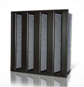 High Efficiency Activated Carbon Air Filter V Bank Air Filter Hepa Filtration