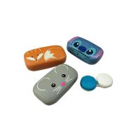 Buy cheap Leather Cute Portable Contact Lenses Case with stylish holder & mirror | various product