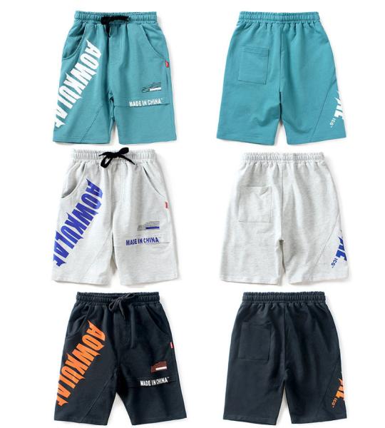 Summer Version Children's Casual Trousers Boys Sports Five Point Pants