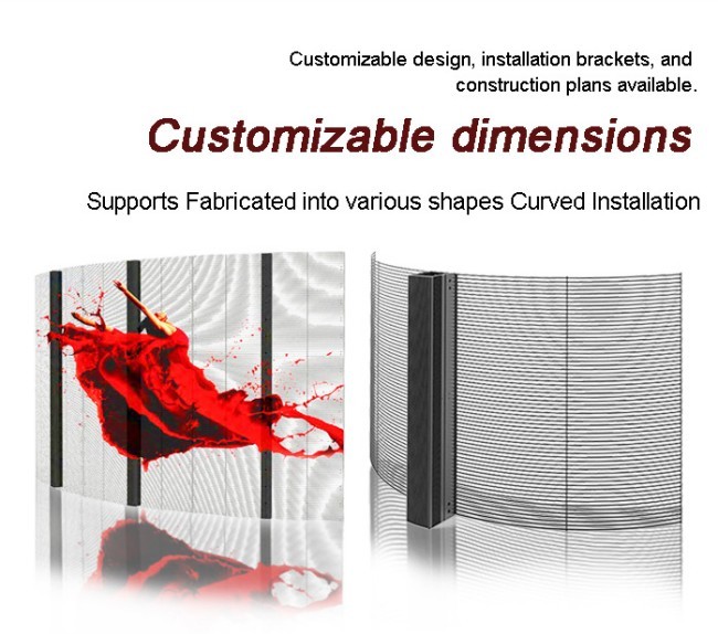 Pen/Finger Touch Writing Method Flexible Film Screen for Retail Window Glass , High Brightness Transparent LED Panel Display