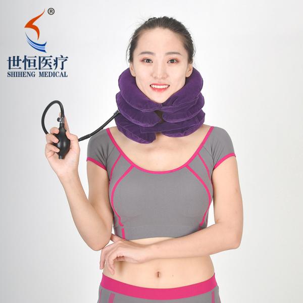 Buy cheap Fast shipping neck collar soft breathable flannel cervical traction inflatable from wholesalers