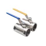 NPT BSPT Thread Semi-Steel Round Bar Stock Ball Valve in Stainless Steel 201 304