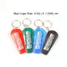 Buy cheap Mini LED light whistle keychain 25*68*9mm silicone + ABS logo customized from wholesalers