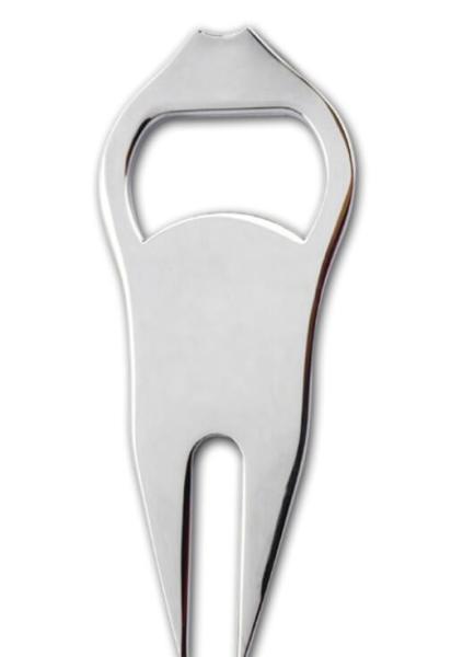 Buy cheap Metal magnetic golf divot tool golf pitch fork with bottle opener from wholesalers