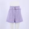 Buy cheap Sweet Cotton Short Pants Anti Wrinkle Korean Casual Pants With Belt from wholesalers