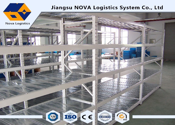 Medium Duty Shelving System With Fine Powder Coated , Q235 Steel Heavy Duty Metal Shelves