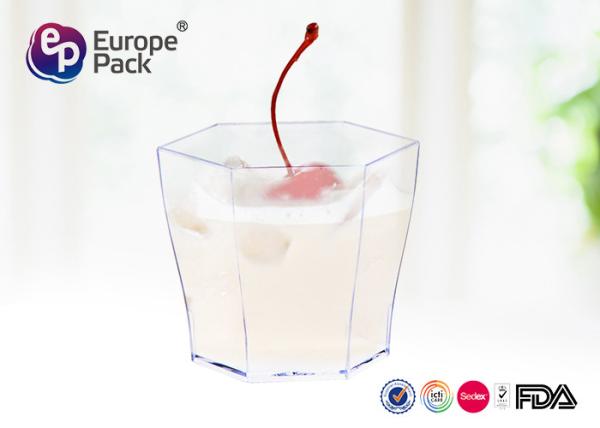 Buy cheap Disposable Clear Plastic Dessert Containers 60Ml Tasting Six Container from wholesalers