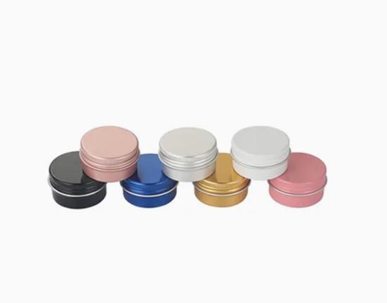 Buy cheap Colorful Top Round aluminum tin cans/Jar Containers Screw Cap for Cosmetics Packing from wholesalers