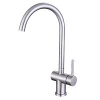 Buy cheap Hot And Cold Water 304 Stainless Steel Faucet Brushed Steel Water Tap product