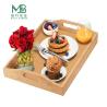 Buy cheap Wholesale Eco-Friendly Bamboo Tea Tray With Handle For Breakfast from wholesalers