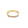 Buy cheap Women's Classic Rainbow Pave Setting Cubic Zircon 925 Sterling Silver Ear Cuff Jewelry from wholesalers