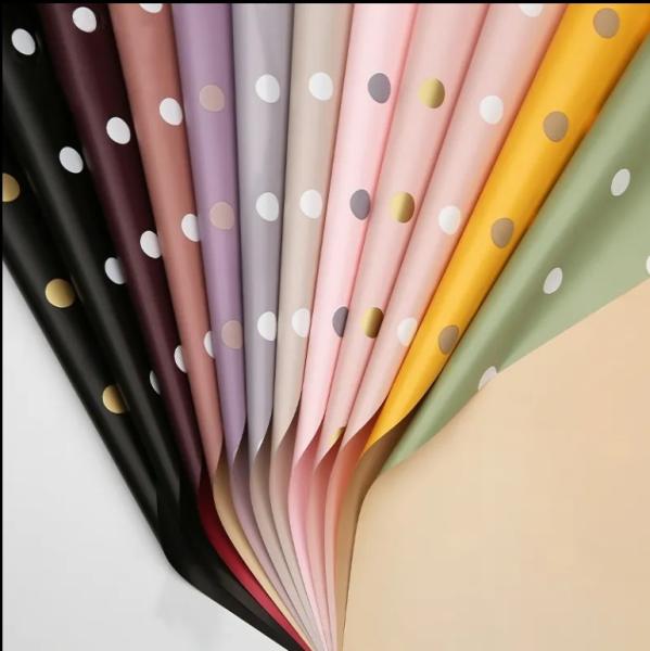 Waterproof 8colors Flower Wrapping Paper for Florist Spot Mist Bread Flower