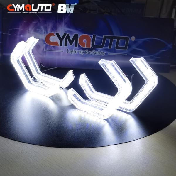 Buy cheap 12V Diamond LED Angel Eyes Halos 15mm Height White Yellow Dual Color from wholesalers