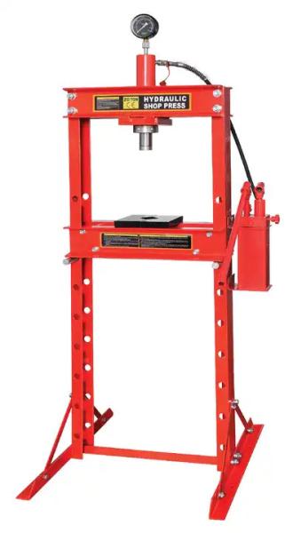 Buy cheap 20 Ton Hydraulic Shop Press Machine Width 0-550mm Working Range 0-955mm from wholesalers