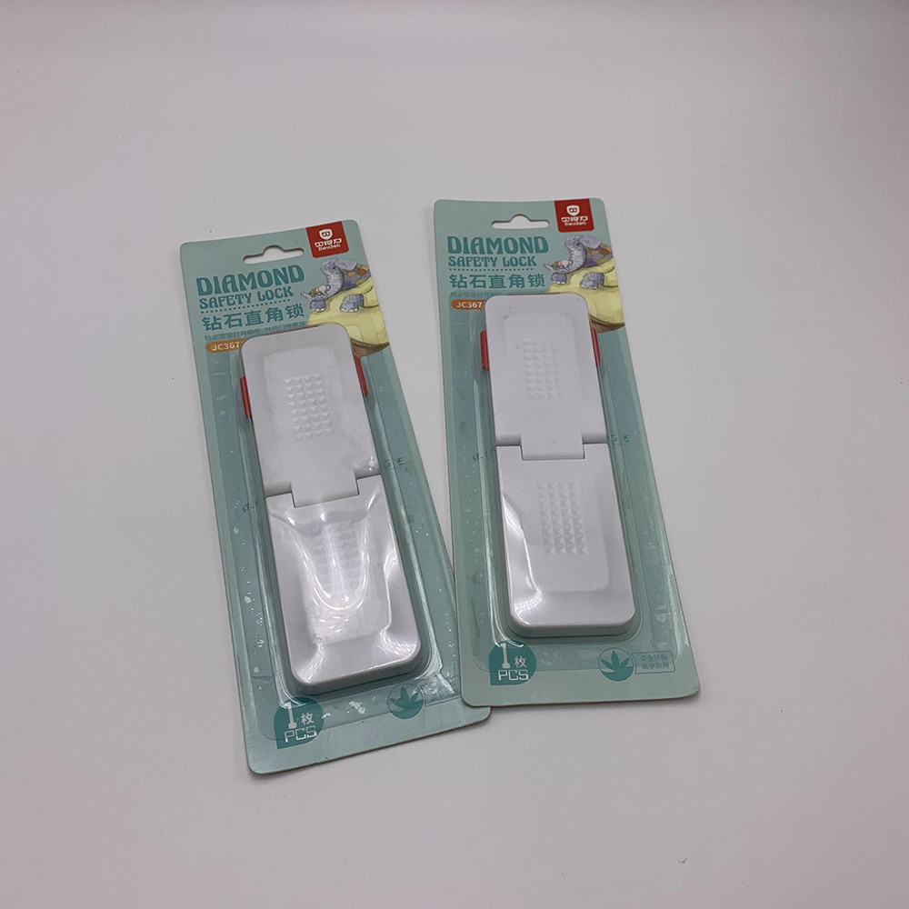 Right Angle ABS PE Child Safety Locks 23.5*4.6*1.1cm Pad Printing
