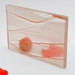 Decorative Fabric Laminated Glass / Metal Mesh Laminated Glass Manufacturers