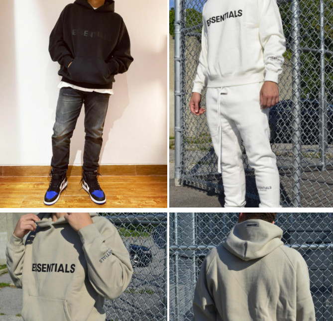 Double Hats French Terry Pullover Sweater Hoodies Women'S Hip Hop Essential Style Same