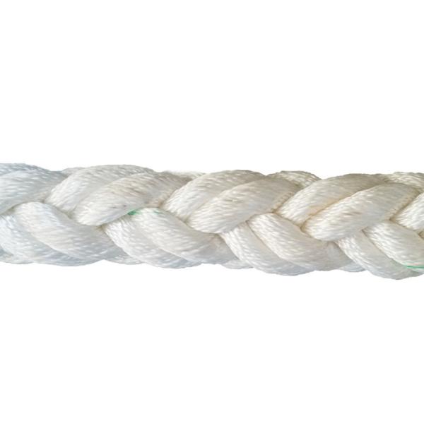 Buy cheap 56mm x 220m Nylon Mooring Rope 8 Strand With Green Tracer Excellent Flexibility from wholesalers