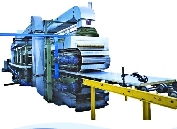 Buy cheap 8m/Min Polyurethane Sandwich Panel Manufacturing Line 300KW from wholesalers