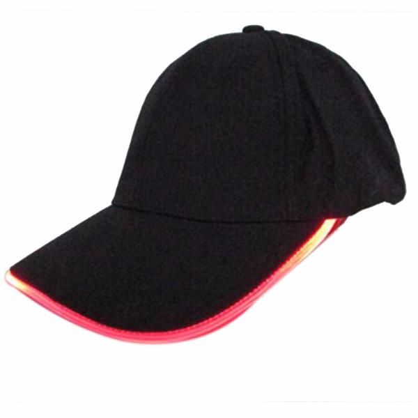 Buy cheap Pure Cotton Six Panel Baseball Caps With Led Lights Built In Flat Or Curved Visor from wholesalers