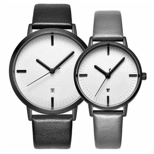 Buy cheap Couple Waterproof Quartz Watch With Calendar Simple Date No Digital Dial from wholesalers