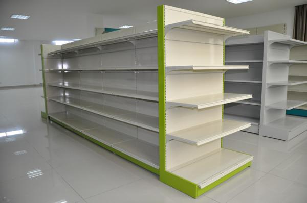 Buy cheap Indoor Outdoor Metallic Supermarket Display Shelf Light Duty SGL-G-009 from wholesalers