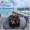 Buy cheap D800mm Portable Corten Steel Steel BBQ Grill Outdoor Weather Resistant from wholesalers