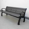 Buy cheap Recycled Plastic Slats Outdoor Garden Wooden Bench With Sandblasted Powder Coated from wholesalers