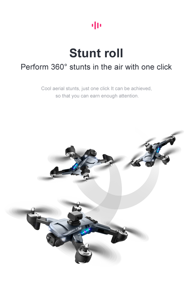 K7 Drone definition Aerial Photography Quadcopter with Electrically Adjustable Remote Control and Optical Flow Positioning
