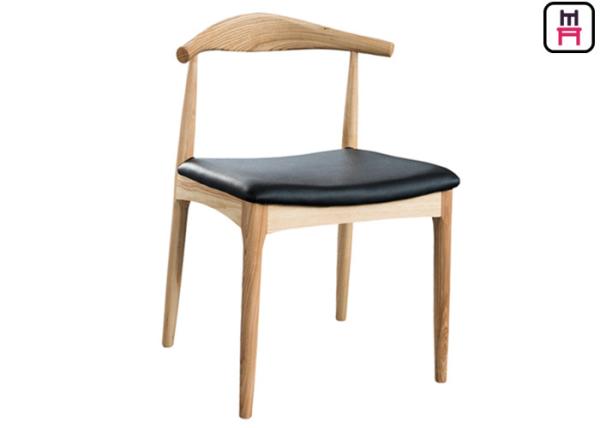Buy cheap Comfortable Commerical Wood And Upholstered Dining Chairs With Custom Color from wholesalers