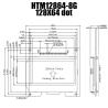 Buy cheap 128X64 LCD Graphic Display Module S6B0724 Driver STN YG Display from wholesalers