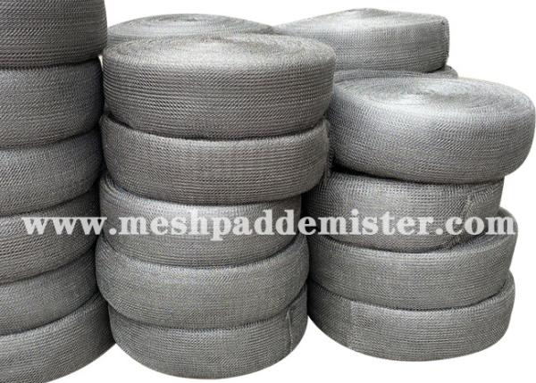 Buy cheap 316L Round Wire 100mm Knitted Mesh from wholesalers