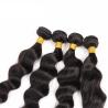 Buy cheap 8A Double Weft Indian Human Hair Bundles Loose Wave With Lace Frontal from wholesalers
